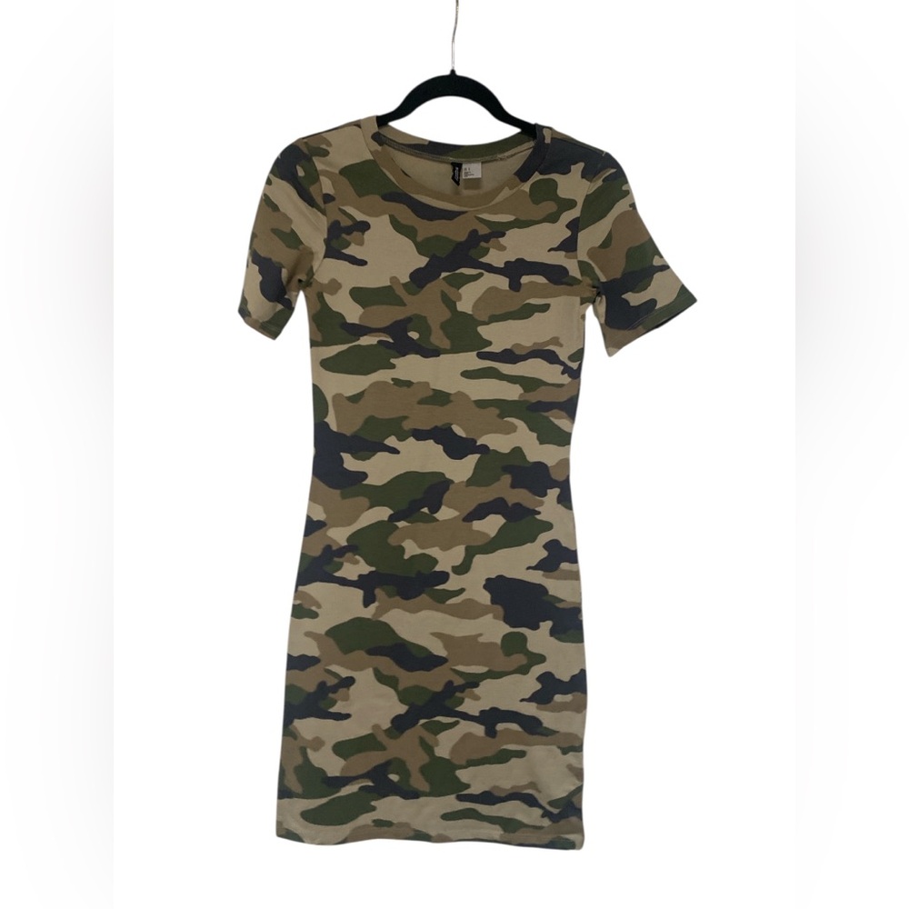 H&M Camouflage Mini Dress GUC S